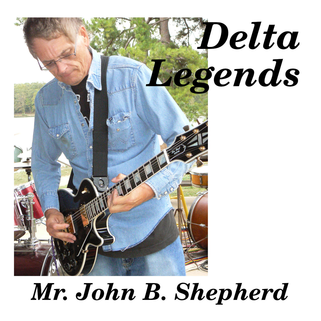 John Shepherd playing guitar at Blues Fest in 2010